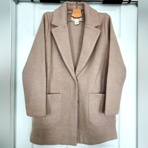 Cynthia Rowley spring coat size S nude